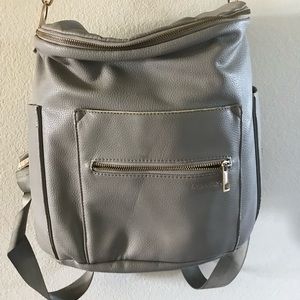 Fawn design diaper bag grey